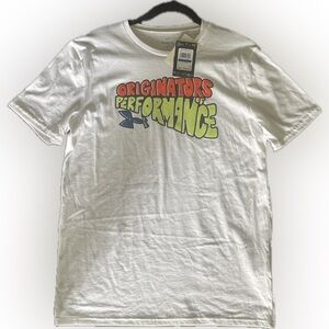 Under Armour White Tee with Colorful Graphic